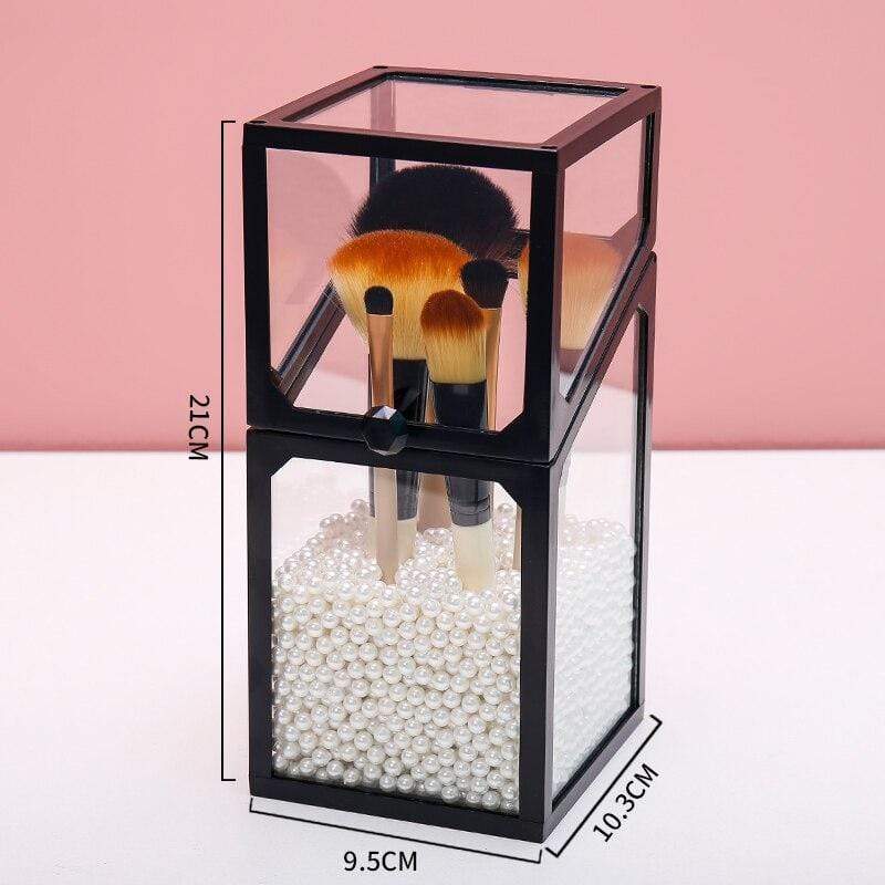 PATIKIL 1 Support De Rangement Pour Pinceaux De Peinture, 49 Trous En Plastique, Support De Bureau Rond Pour Artistes, Maquillage, Crayons, Blanc