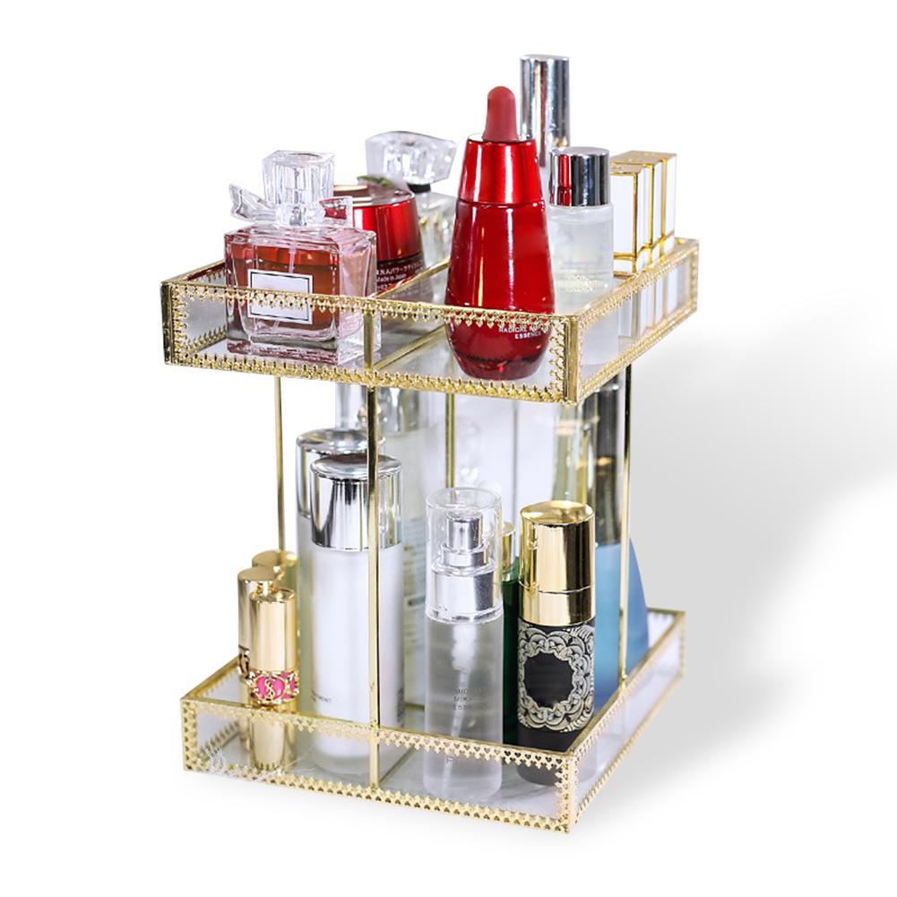 Rangement de Maquillage Doré - Range Maquillage