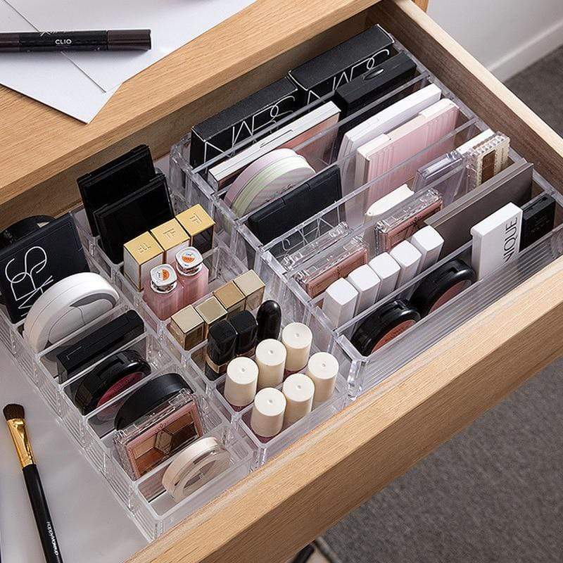 mDesign rangement pour cosmétiques en plastique – rangement maquillage mDesign rangement pour cosmétiques en plastique – rangement maquillage