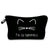 Trousse de Maquillage Chat - Range Maquillage