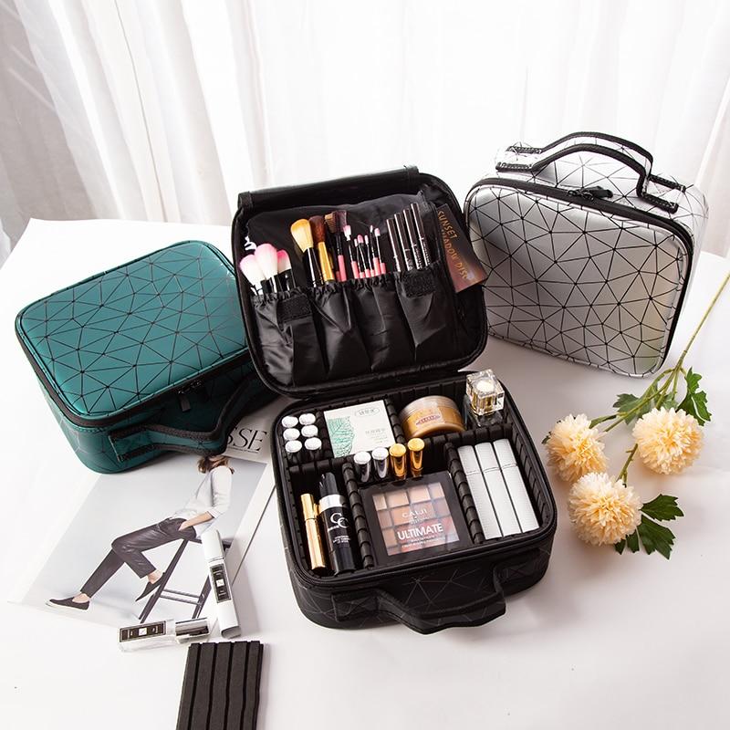 Sac Cosmétiques Organisateur Trousse De Maquillage Voyage Femme - Imperméable 25,4x15,5cm - Pochette Amovible Trousse Organisatrice Sac Cosmétiques Organisateur Trousse De Maquillage Voyage Femme - Imperméable 25,4x15,5cm - Pochette Amovible Trousse Organisatrice
