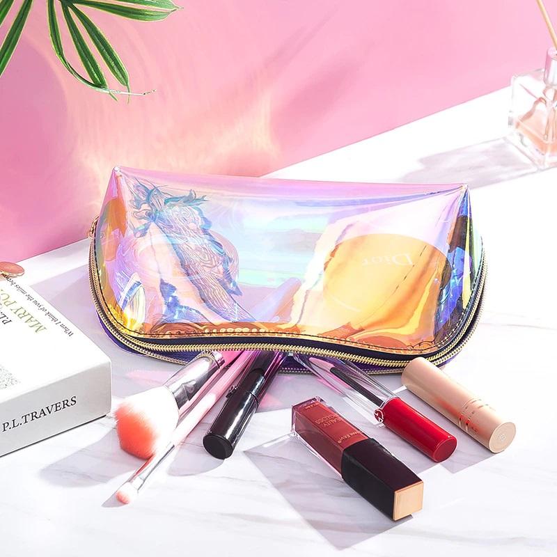 Trousse Transparente Multicolore - Range Maquillage