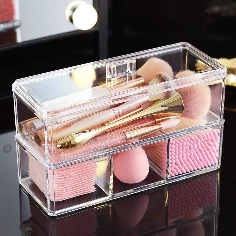 Boite de maquillage transparente