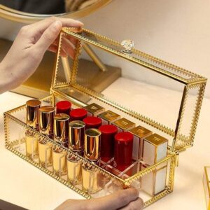 Boite rangement rouge a levre