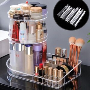 Range Maquillage Rotatif Transparent - Range Maquillage
