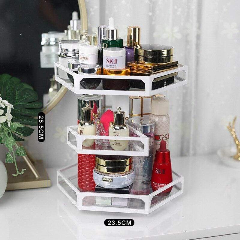Rangement Maquillage Rotatif 360° - Range Maquillage