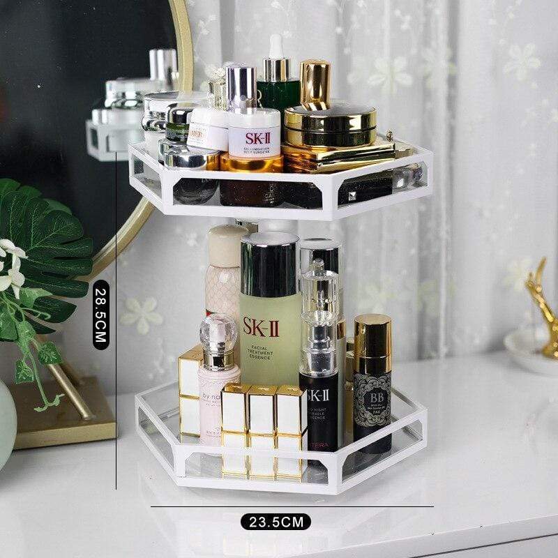 Rangement Maquillage Rotatif 360° - Range Maquillage