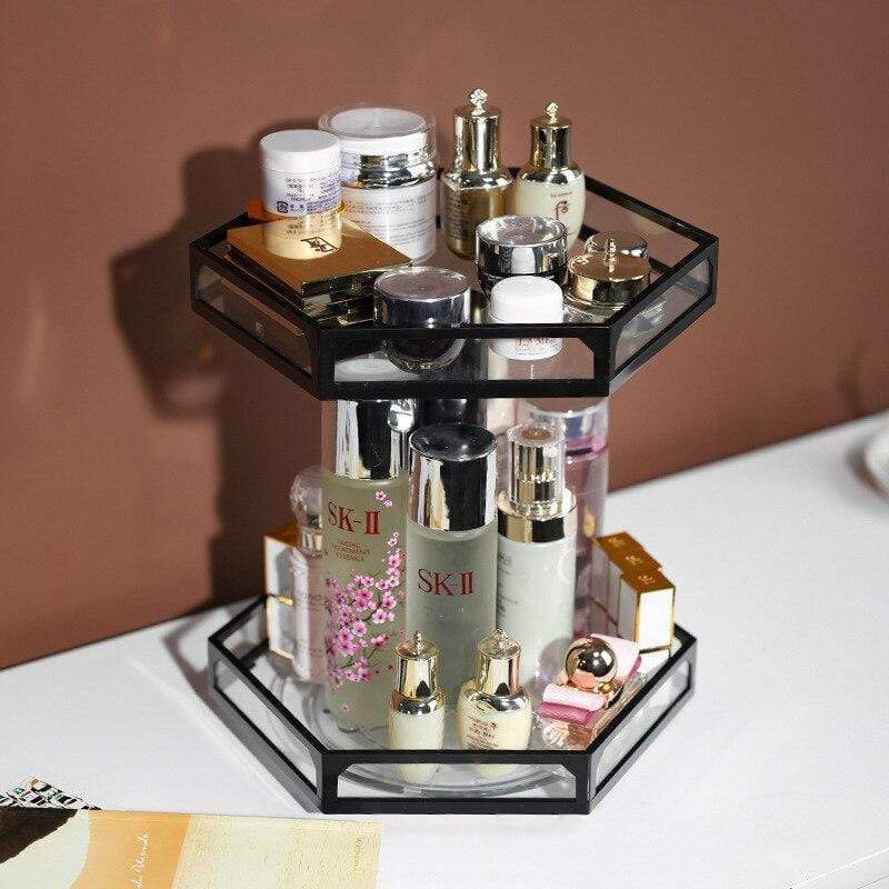 Rangement Maquillage Rotatif 360° - Range Maquillage