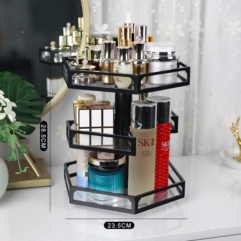Rangement Maquillage Rotatif 360° - Range Maquillage
