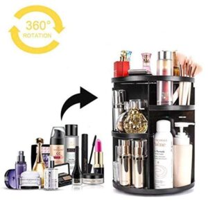 Rangement Maquillage Rotatif Plastique - Range Maquillage