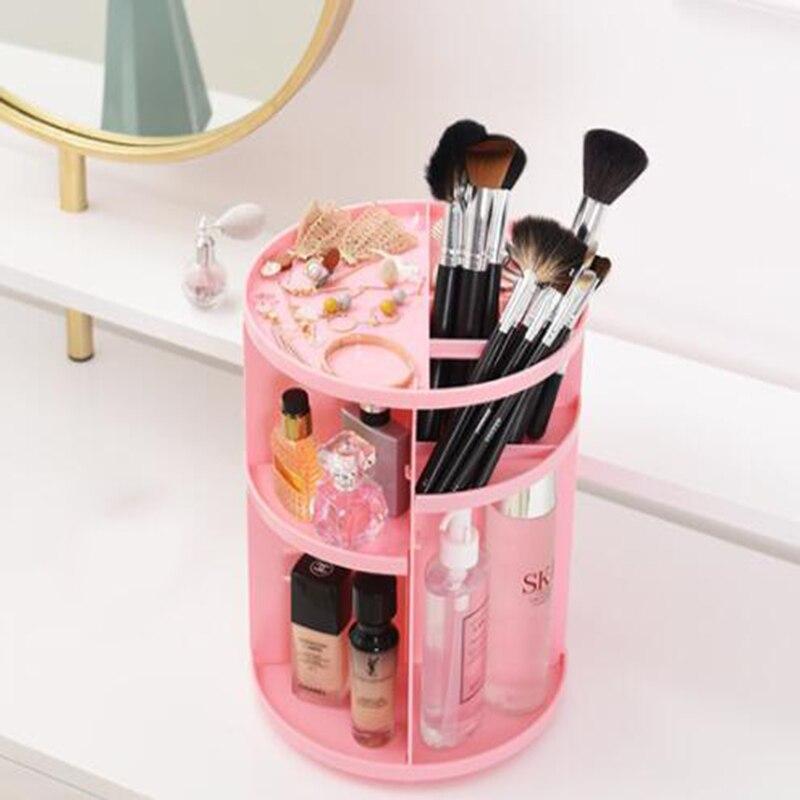 Rangement Maquillage Rotatif Plastique - Range Maquillage