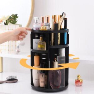 Rangement Maquillage Rotatif Plastique - Range Maquillage