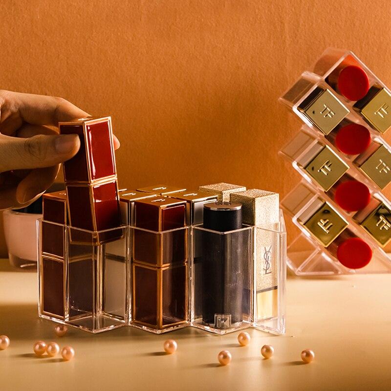 Rangement rouge à lèvres transparent - Range Maquillage