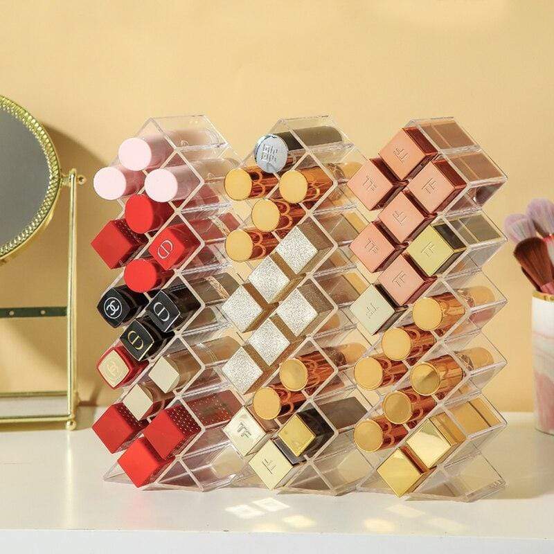 Rangement rouge à lèvres transparent - Range Maquillage