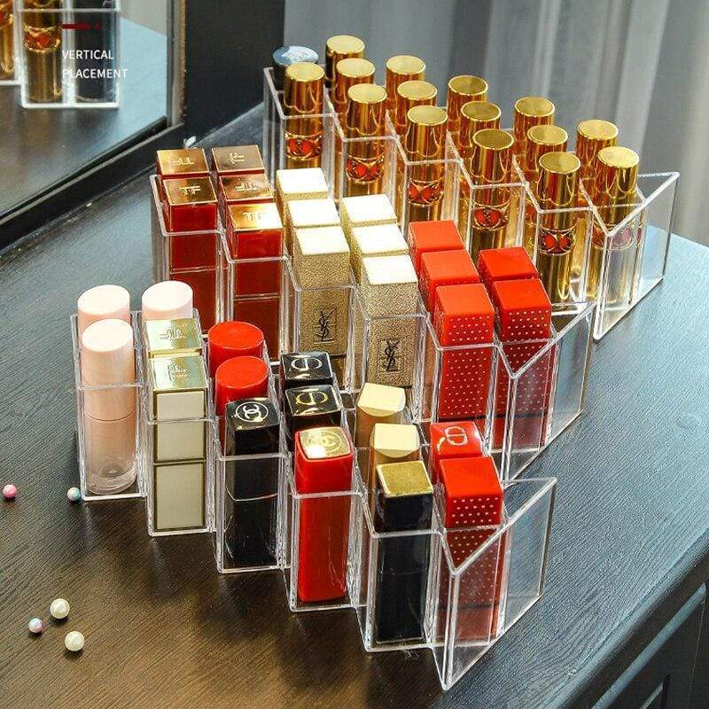 Rangement rouge à lèvres transparent - Range Maquillage