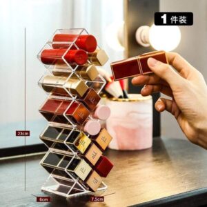 Rangement rouge à lèvres transparent - Range Maquillage