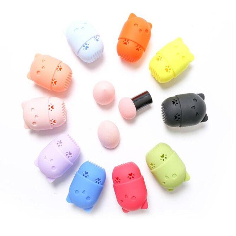 Rangement Eponge Chat - Range Maquillage