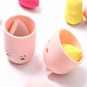 Rangement Eponge Chat - Range Maquillage