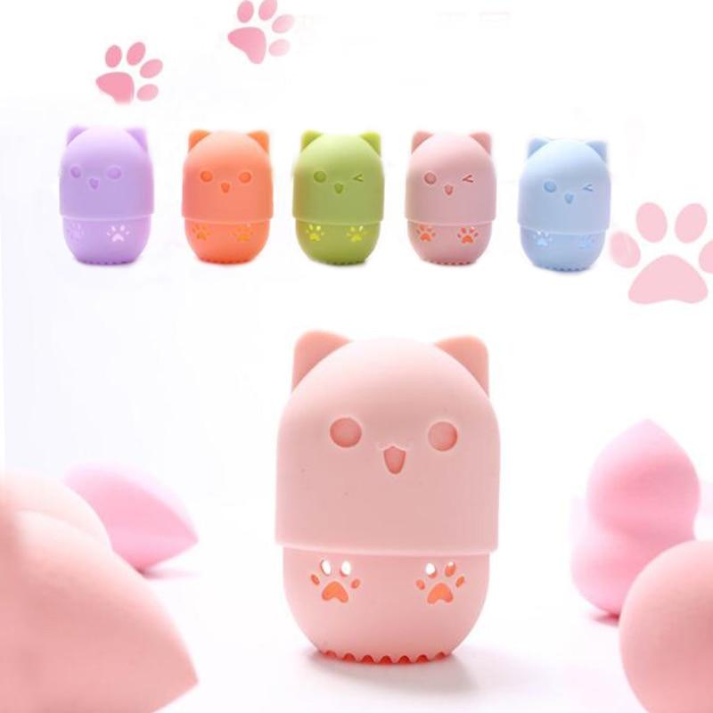 Rangement Eponge Chat - Range Maquillage
