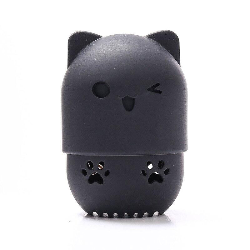 Rangement Eponge Chat - Range Maquillage