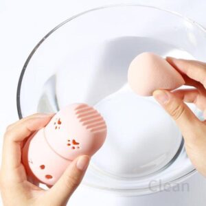 Rangement Eponge Chat - Range Maquillage