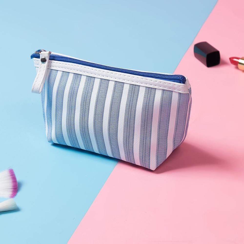 trousse a Maquillage a Rayure - Range Maquillage