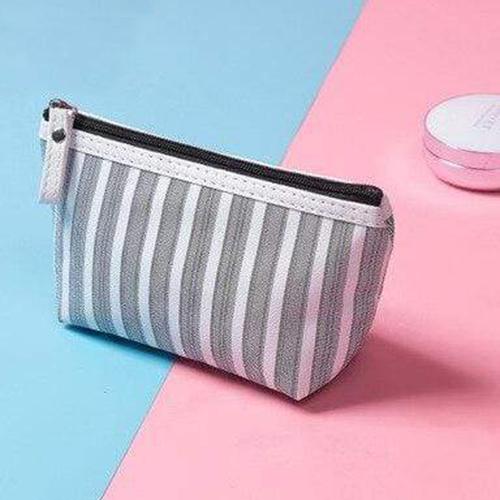 trousse a Maquillage a Rayure - Range Maquillage