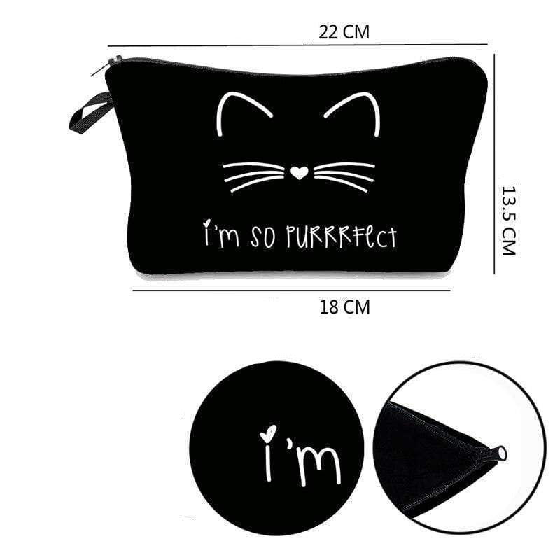 Trousse de Maquillage Chat - Range Maquillage