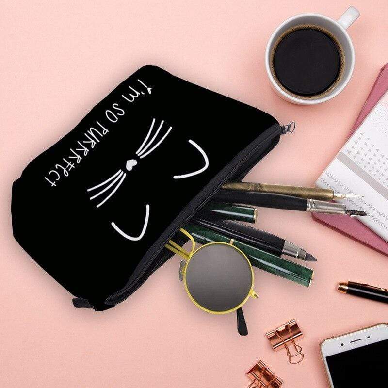 Trousse de Maquillage Chat - Range Maquillage