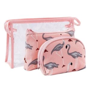 Trousse de Maquillage Flamant Rose - Range Maquillage