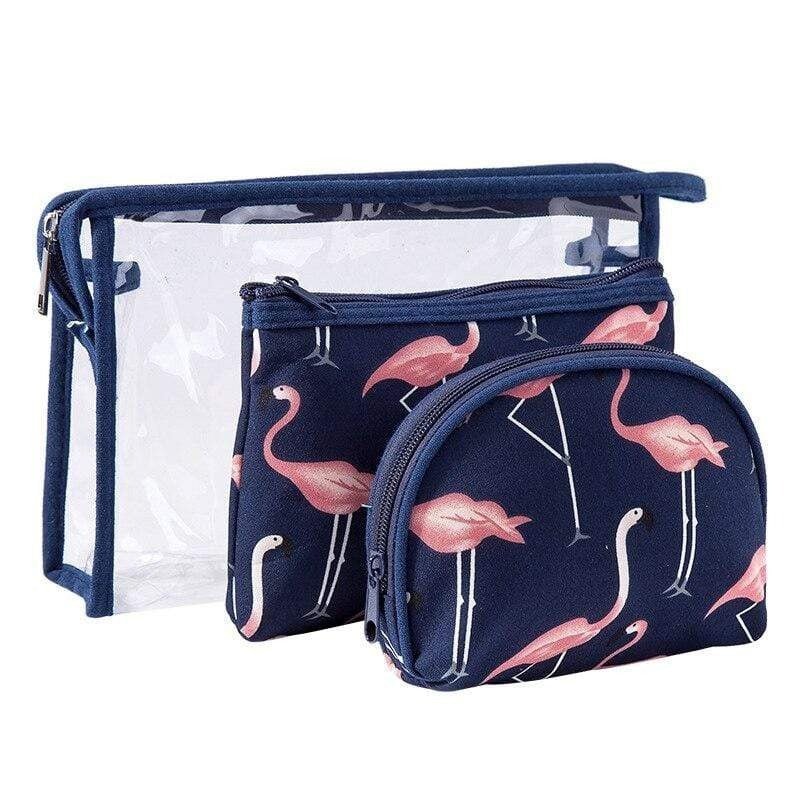 Trousse de Maquillage Flamant Rose - Range Maquillage