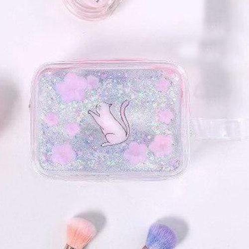 Trousse de Toilette Plastique Transparent Fille - Range Maquillage
