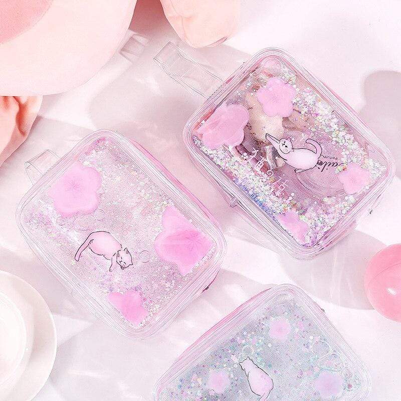 Trousse de Toilette Plastique Transparent Fille - Range Maquillage