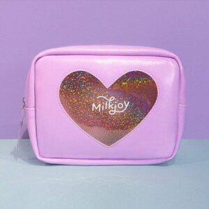 Trousse Maquillage Coeur Transparent - Range Maquillage