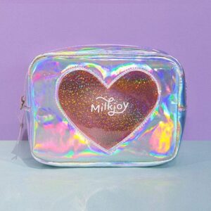 Trousse Maquillage Coeur Transparent - Range Maquillage