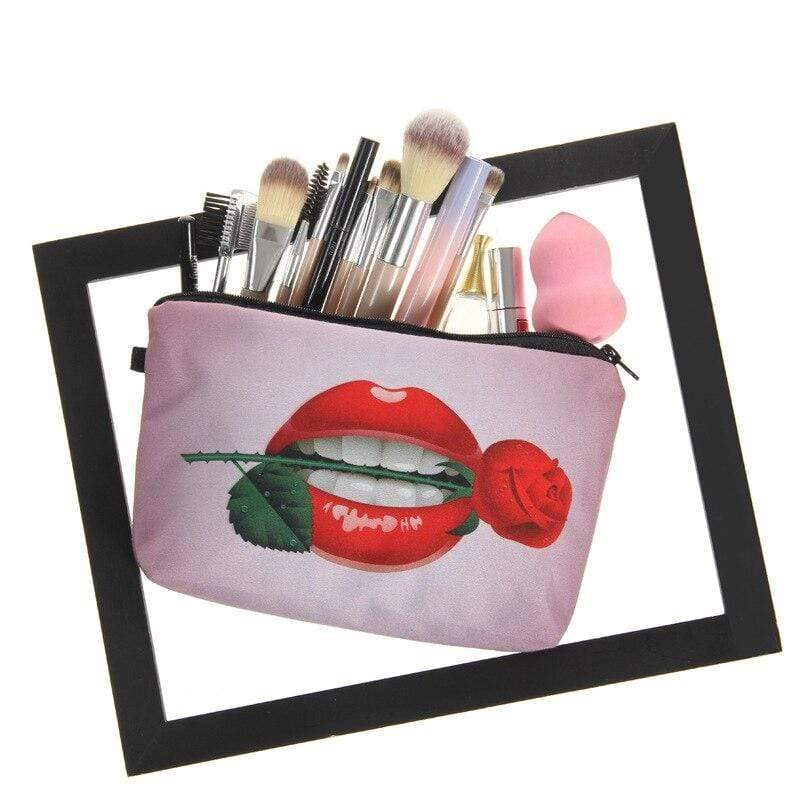 Trousse Maquillage Rouge a Lèvre - Range Maquillage