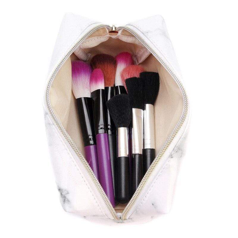 Trousse Pinceau Maquillage Marbre - Range Maquillage