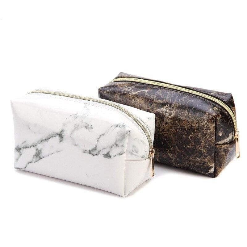 Trousse Pinceau Maquillage Marbre - Range Maquillage
