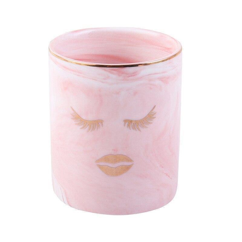 Organisateur pour Pinceaux de Maquillage en Marbre - Range Maquillage