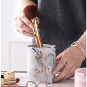Organisateur pour Pinceaux de Maquillage en Marbre - Range Maquillage