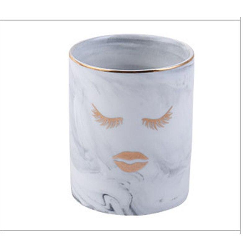 Organisateur pour Pinceaux de Maquillage en Marbre - Range Maquillage