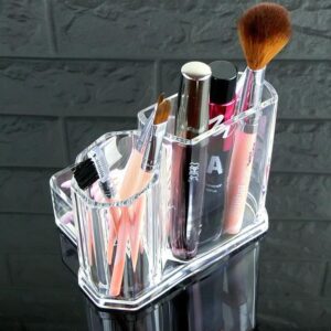Organiseur de Bureau Transparent - Range Maquillage