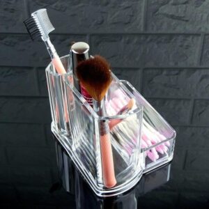 Organiseur de Bureau Transparent - Range Maquillage