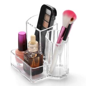 Organiseur de Bureau Transparent - Range Maquillage