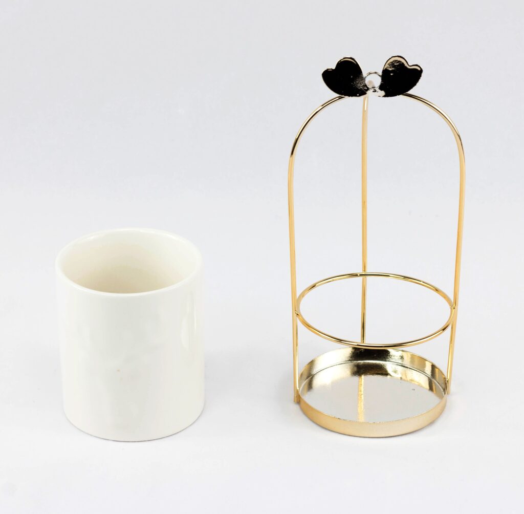 Porte Pinceaux de Maquillage Doré - Range Maquillage