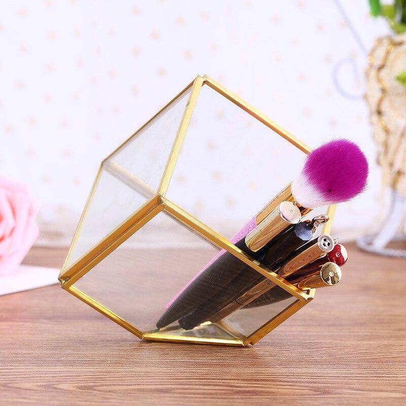 Pot à Pinceaux de Maquillage en Verre - Range Maquillage
