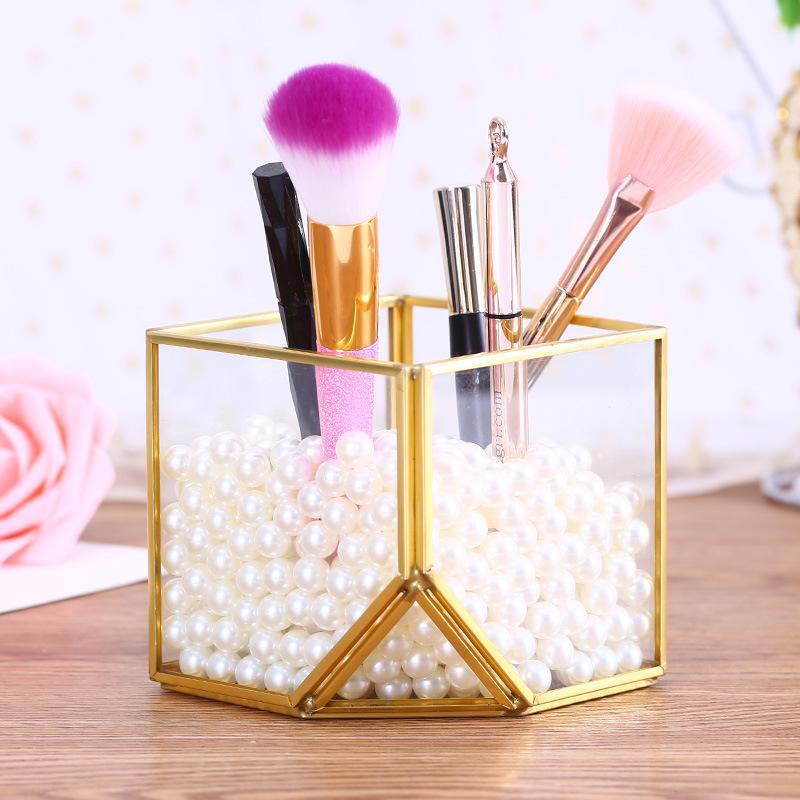 Pot à Pinceaux de Maquillage en Verre - Range Maquillage
