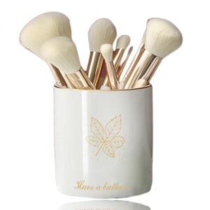 Pot de Maquillage Blanc - Range Maquillage