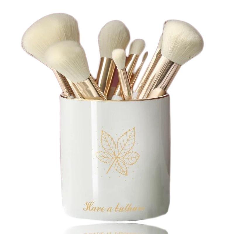 Pot de Maquillage Blanc - Range Maquillage