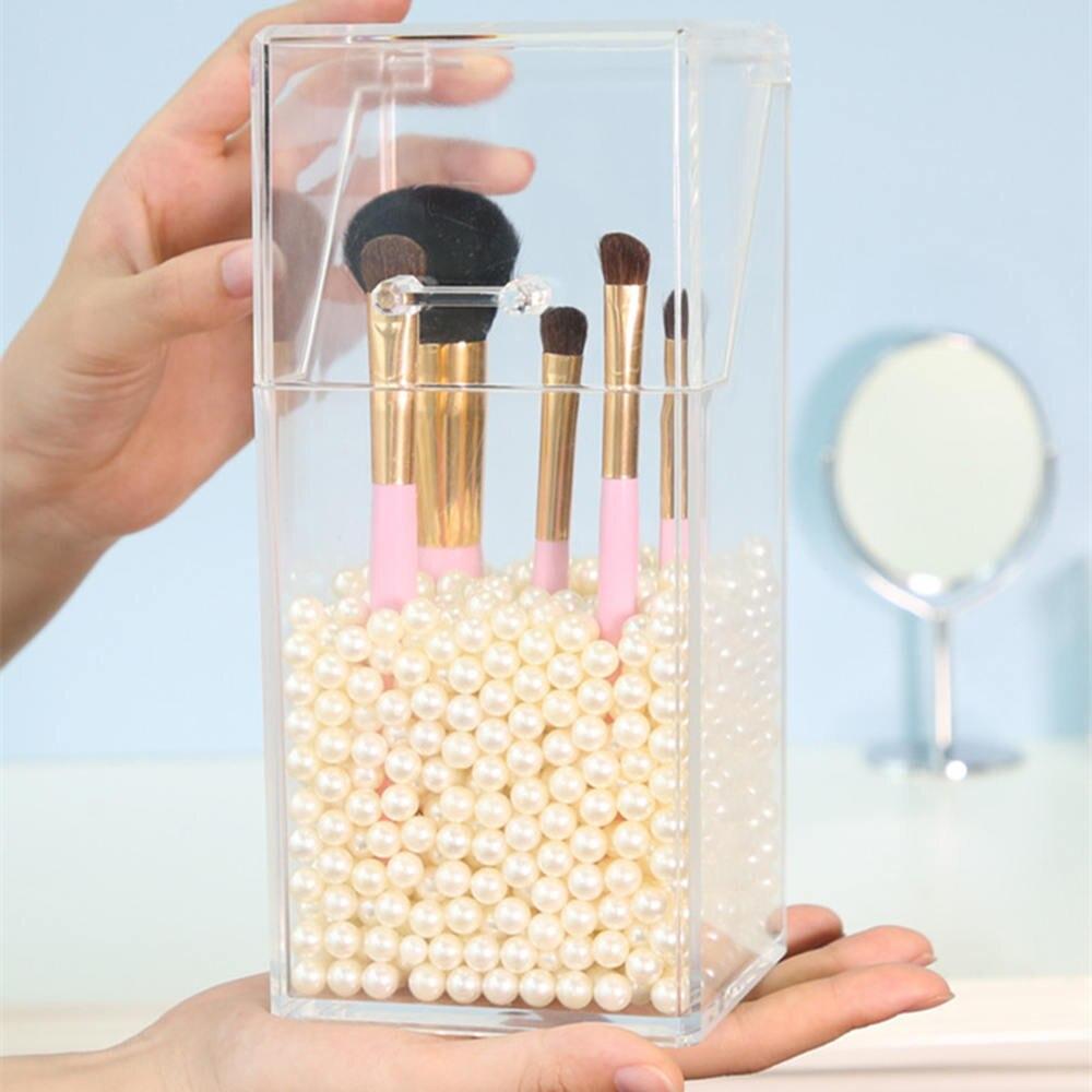 Pot pour Pinceaux de Maquillage Transparent - Range Maquillage